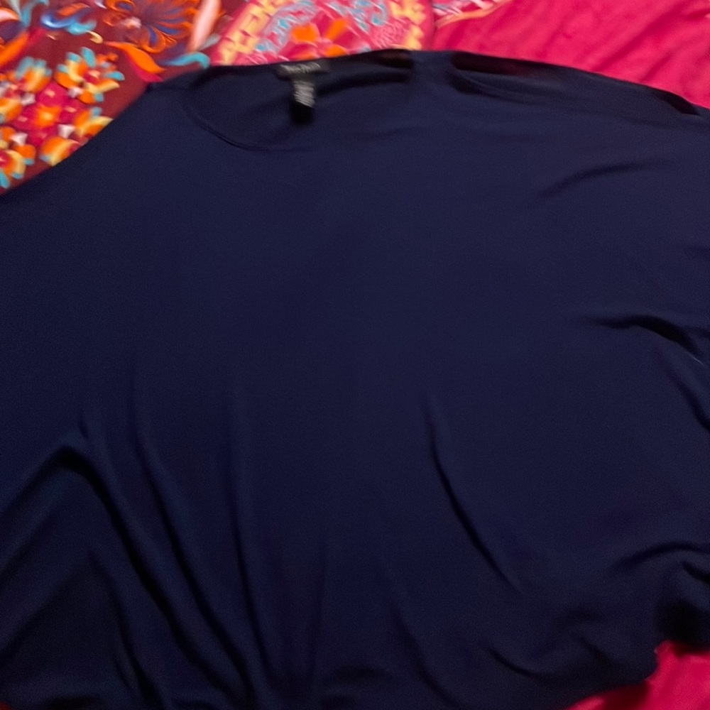 Blue top with like wing sleeves